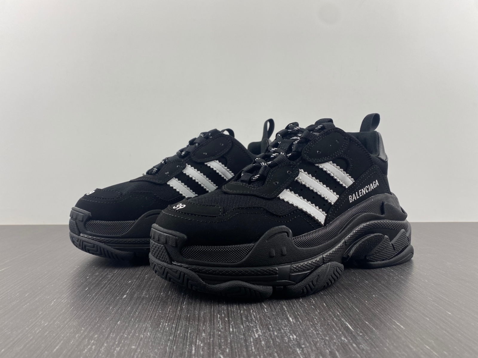 Balenciaga X Adidas Triple S Limited Edition Sneakers Black