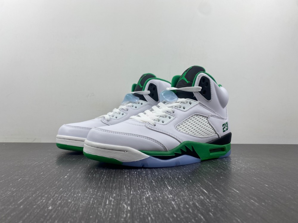 (free shipping)Air Jordan 5 WMNS “Lucky Green”