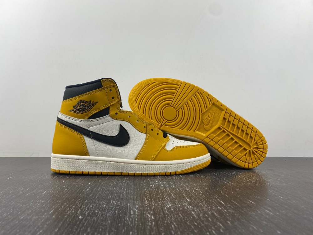 (free shipping)Air Jordan 1 High OG “Yellow Ochre”