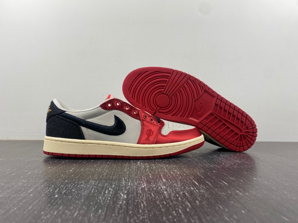 (free shipping)Trophy Room x Air Jordan 1 Low OG “Home”