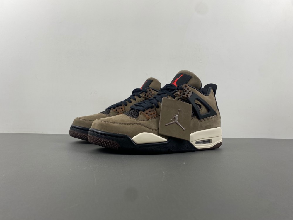(free shipping)Travis Scott x Air Jordan 4 Retro Brown